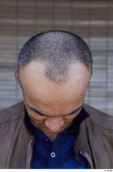 Head Hair Man White Casual Slim Bald Street photo references